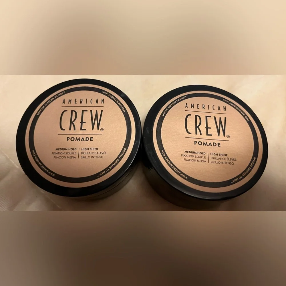 2- American Crew Pomade 2 3OZ Jars R U Can Mix Match W/Pomade & Fiber R 2 Fibers